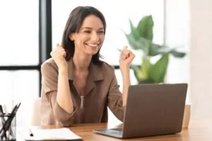 trabajador satisfecho